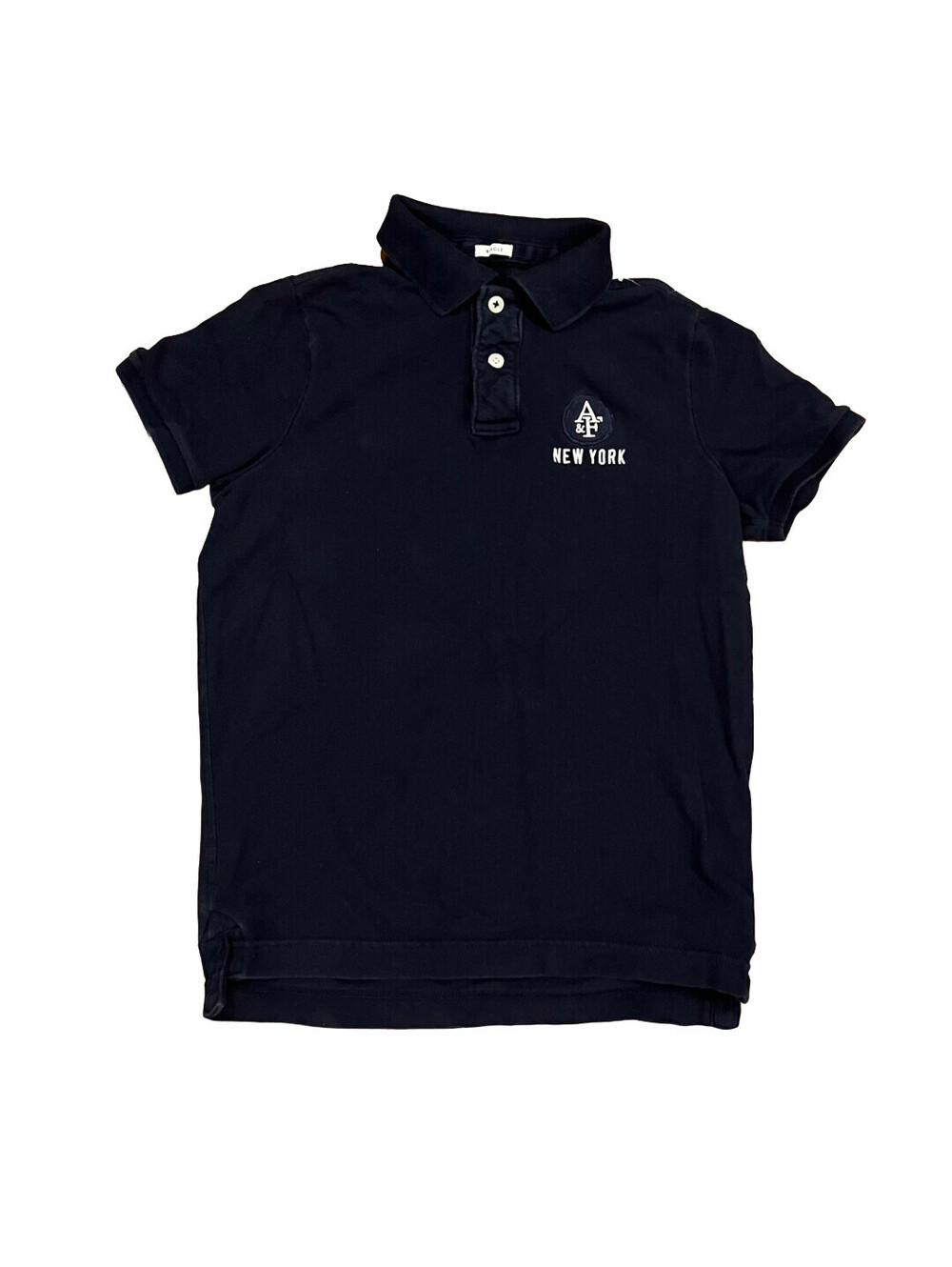 Vintage Y2K Abercrombie & Fitch Mens Short Sleeve Muscle Polo Shirt Navy XL